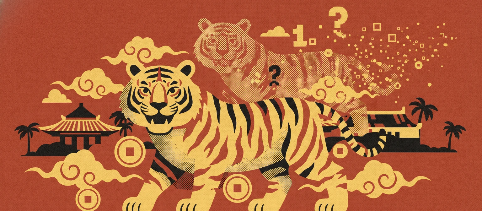 Tela do slot Fortune Tiger com símbolos de tigre dourado e moedas